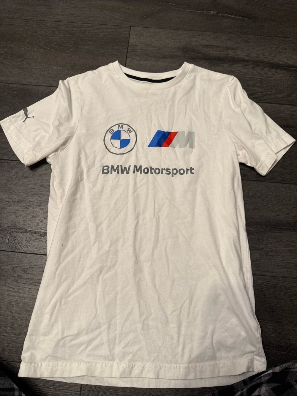 BMW Motorsport Men's White Logo T-Shirt